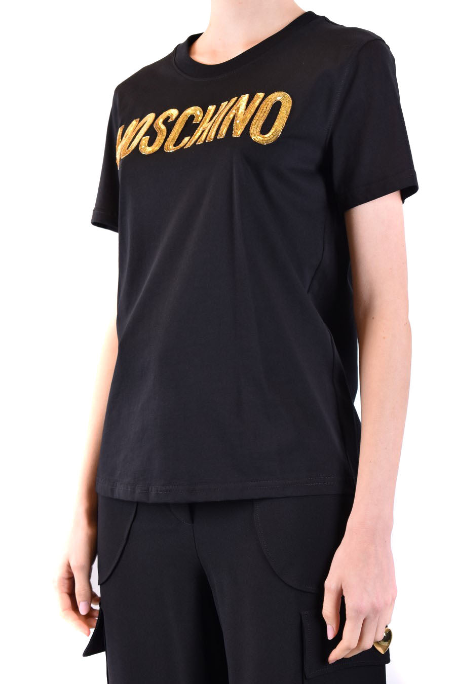 MOSCHINO-OUTLET-SALE-T-Shirts & Polos SCHWARZ-ARCHIVIST