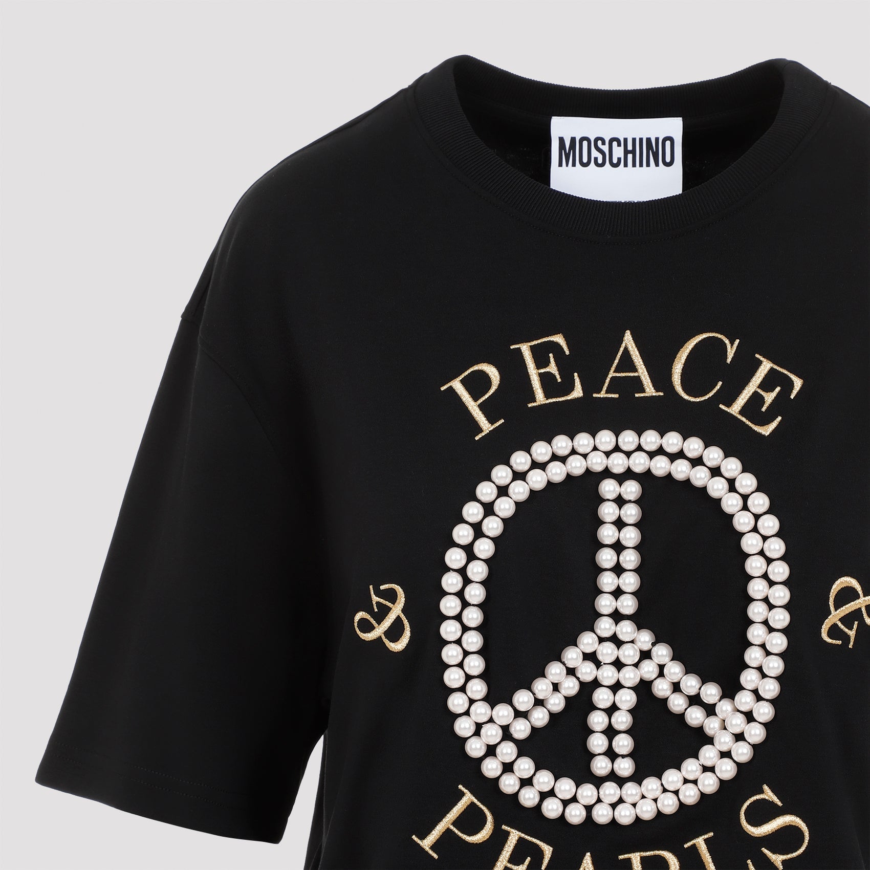 MOSCHINO-OUTLET-SALE-T-Shirts & Polos SCHWARZ-ARCHIVIST