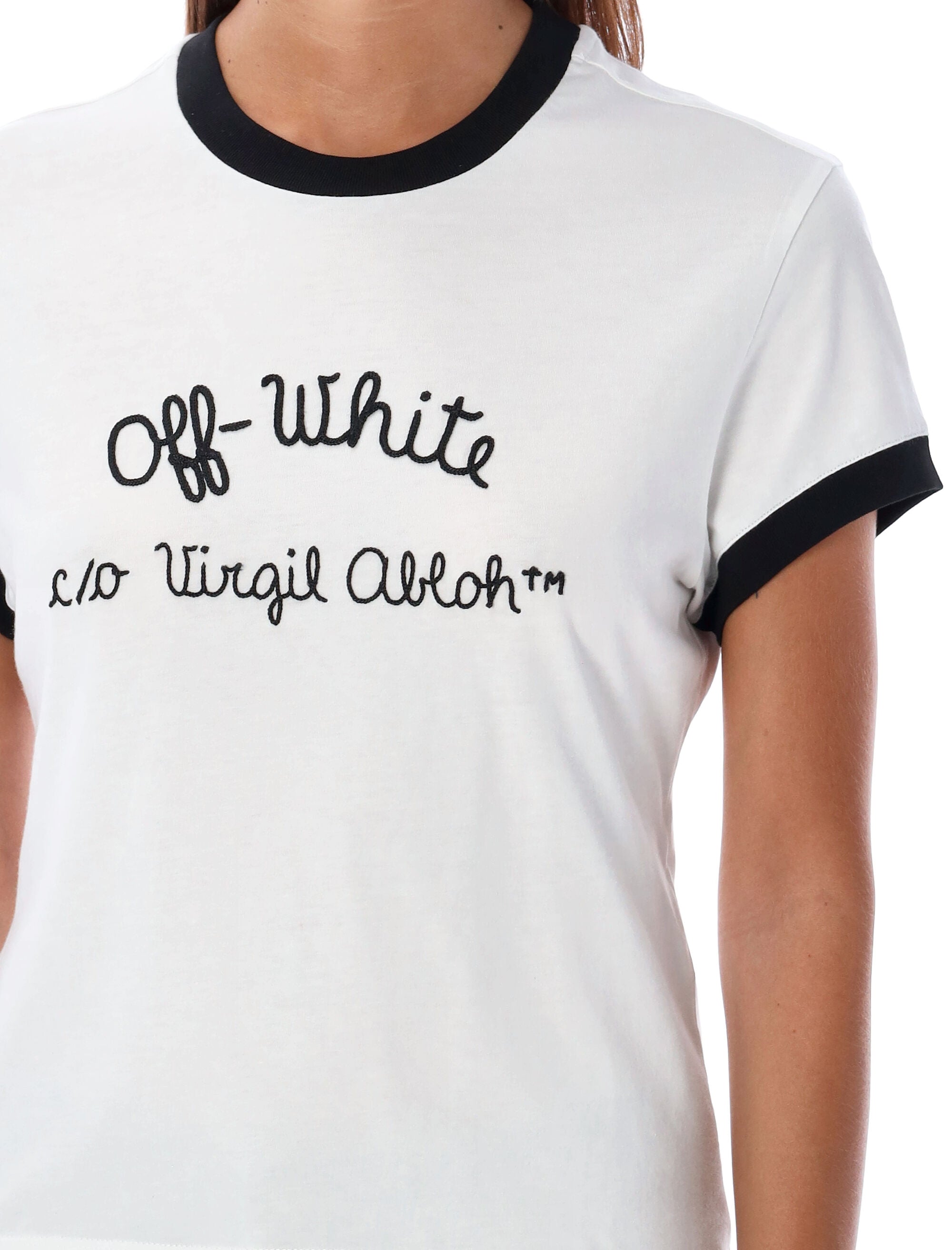 OFF-WHITE KIDS-OUTLET-SALE-T-Shirts & Polos SCHWARZ-ARCHIVIST