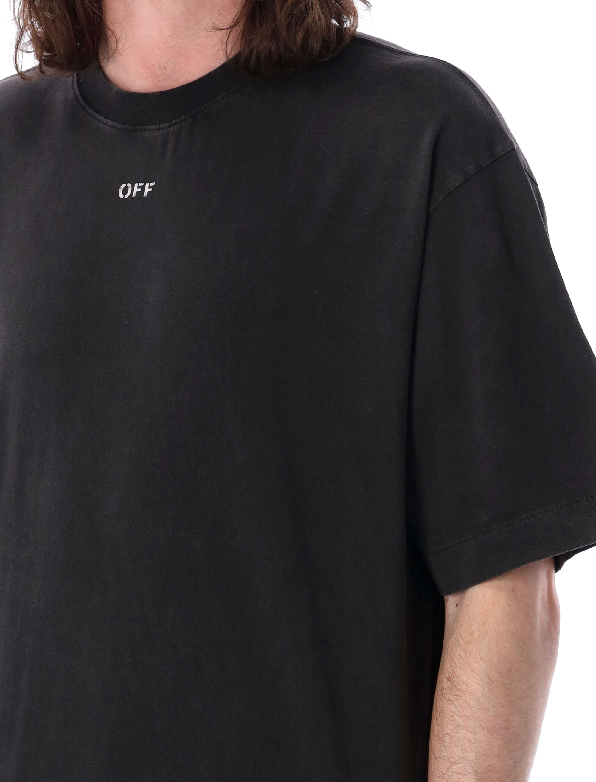 OFF-WHITE KIDS-OUTLET-SALE-T-Shirts & Polos SCHWARZ-ARCHIVIST