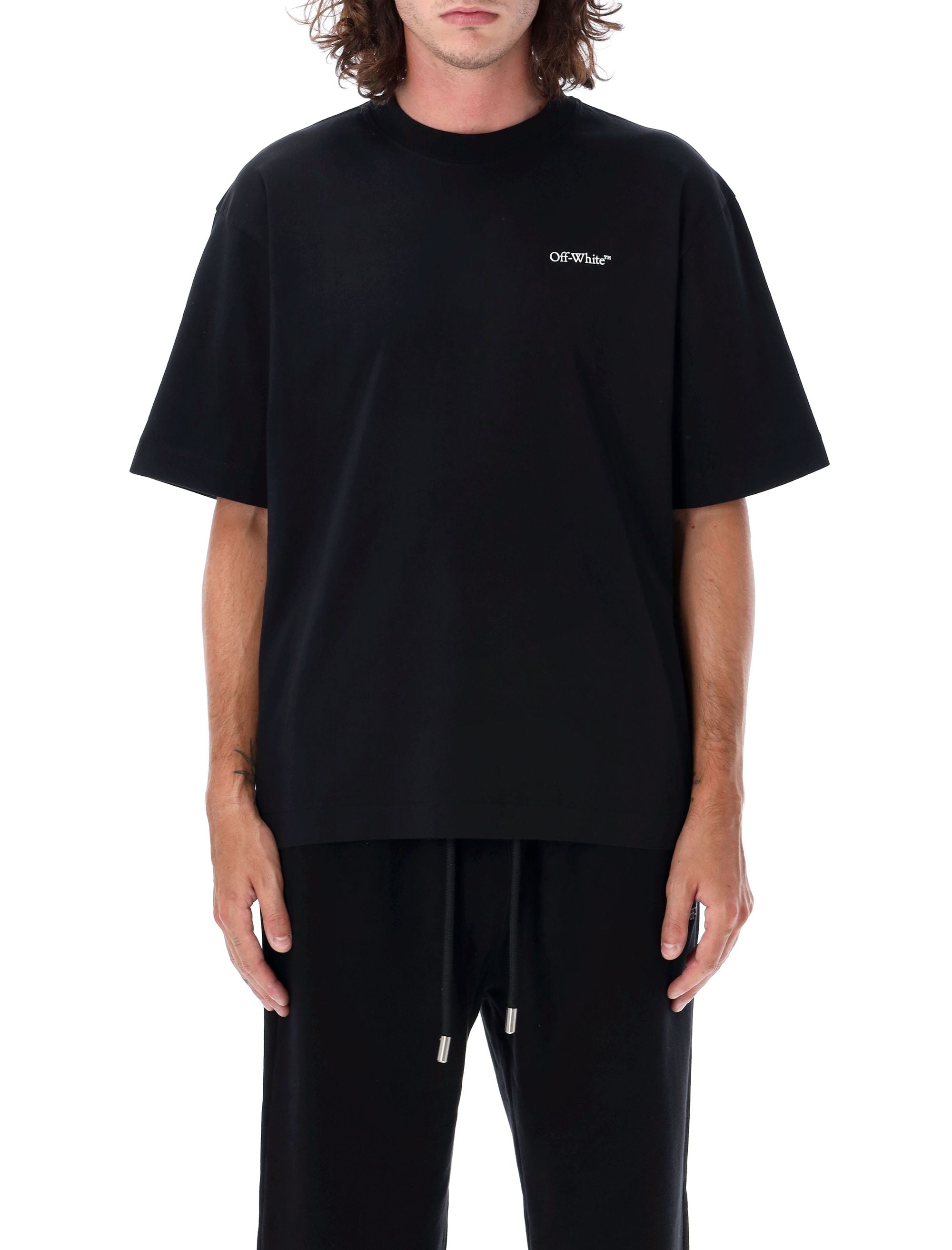 OFF-WHITE KIDS-OUTLET-SALE-T-Shirts & Polos SCHWARZ-ARCHIVIST