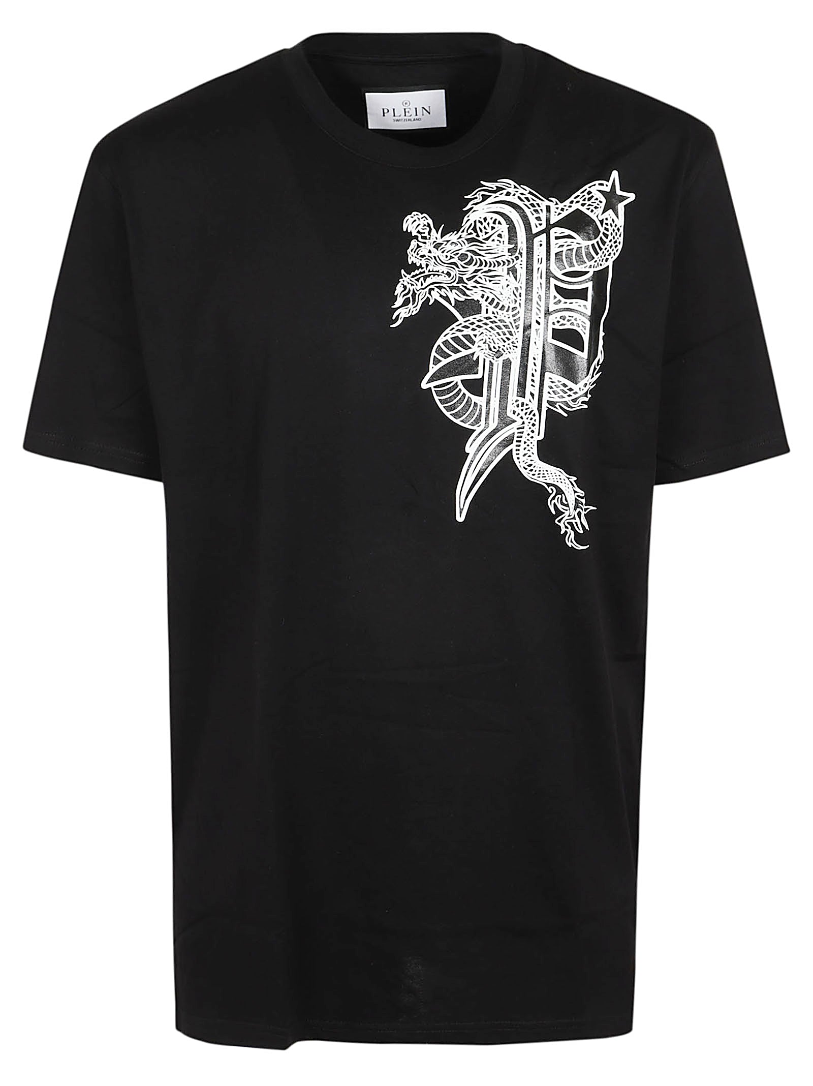 PHILIPP PLEIN-OUTLET-SALE-T-Shirts & Polos SCHWARZ-ARCHIVIST