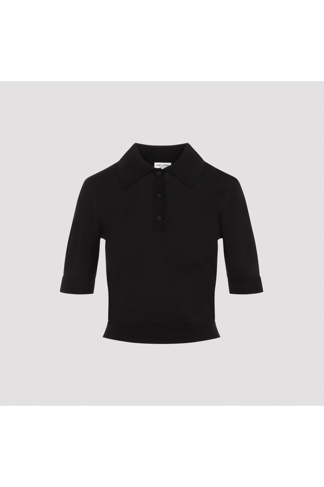 SAINT LAURENT-OUTLET-SALE-T-Shirts & Polos SCHWARZ-ARCHIVIST