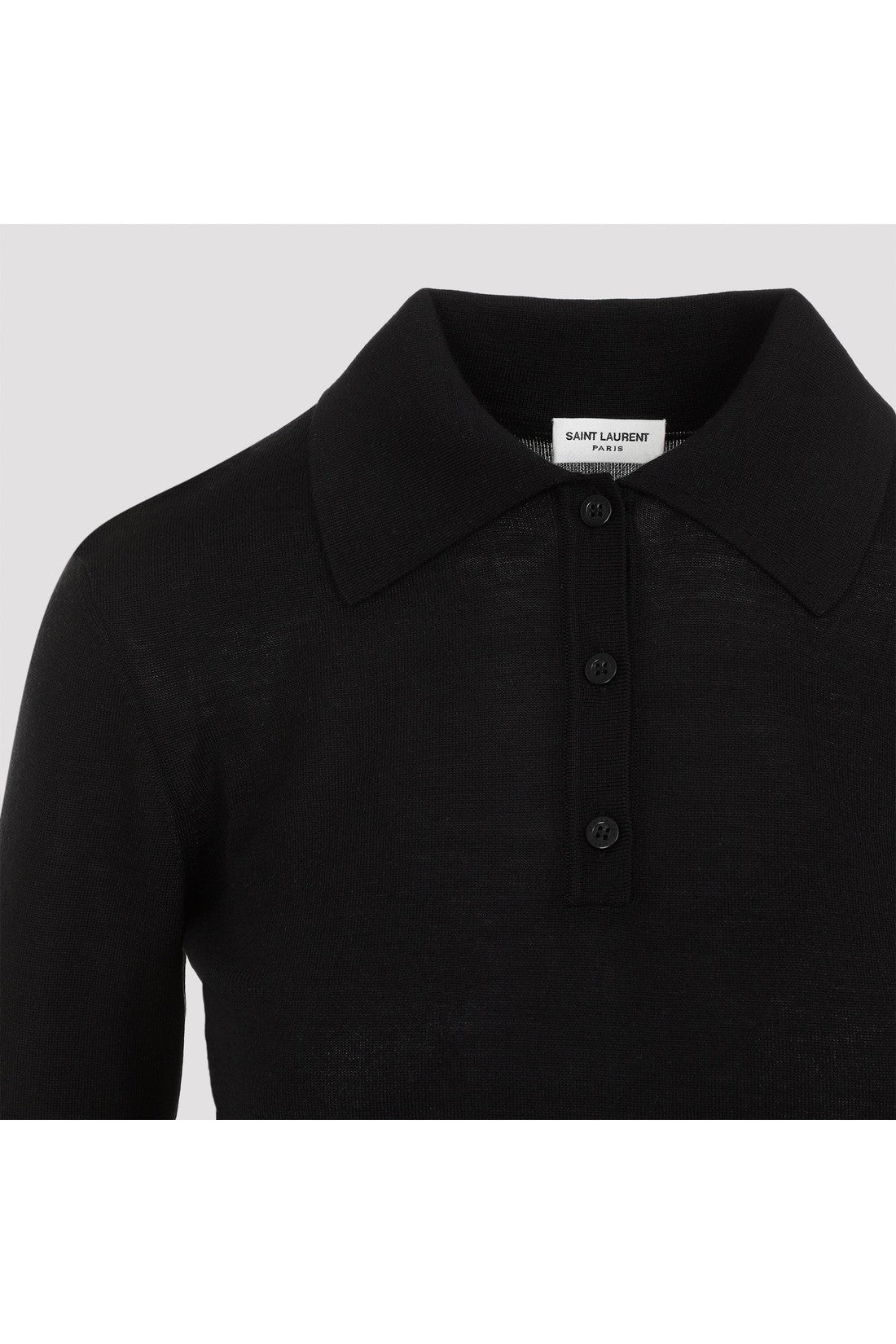 SAINT LAURENT-OUTLET-SALE-T-Shirts & Polos SCHWARZ-ARCHIVIST