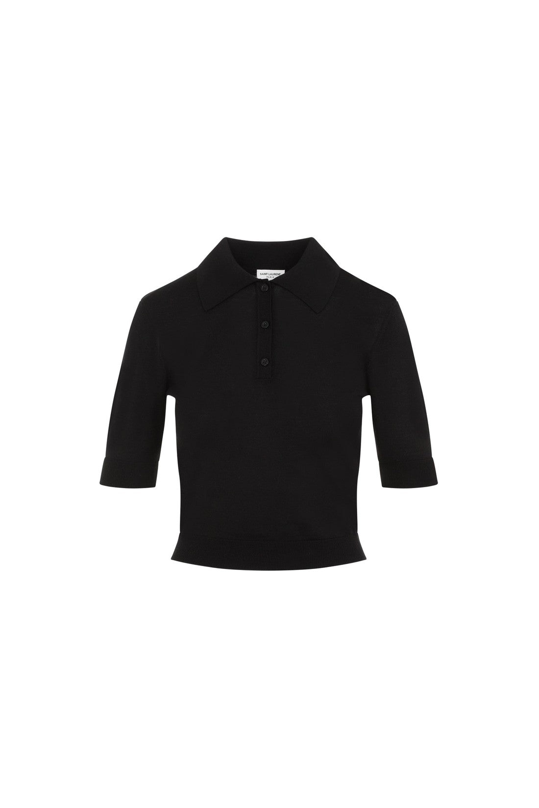 SAINT LAURENT-OUTLET-SALE-T-Shirts & Polos SCHWARZ-ARCHIVIST