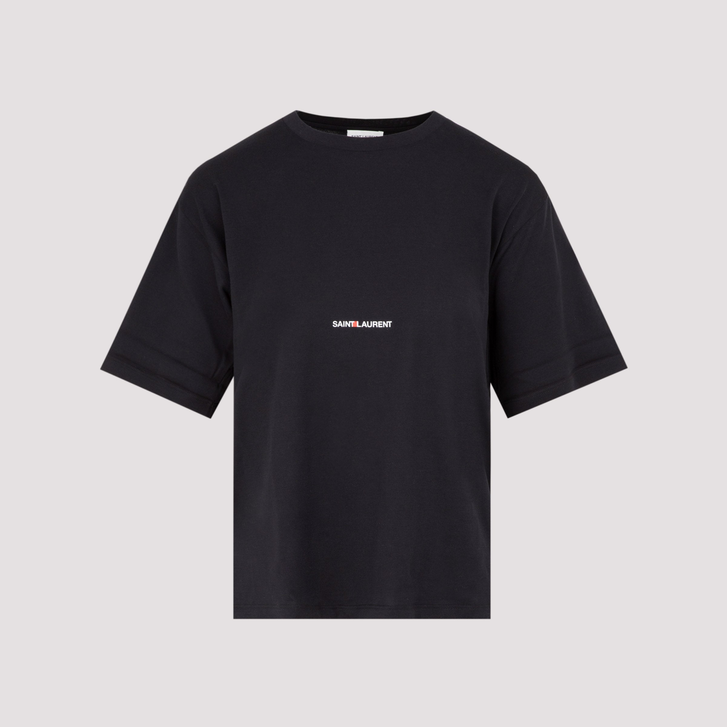 Saint Laurent-OUTLET-SALE-T-Shirts & Polos SCHWARZ-ARCHIVIST