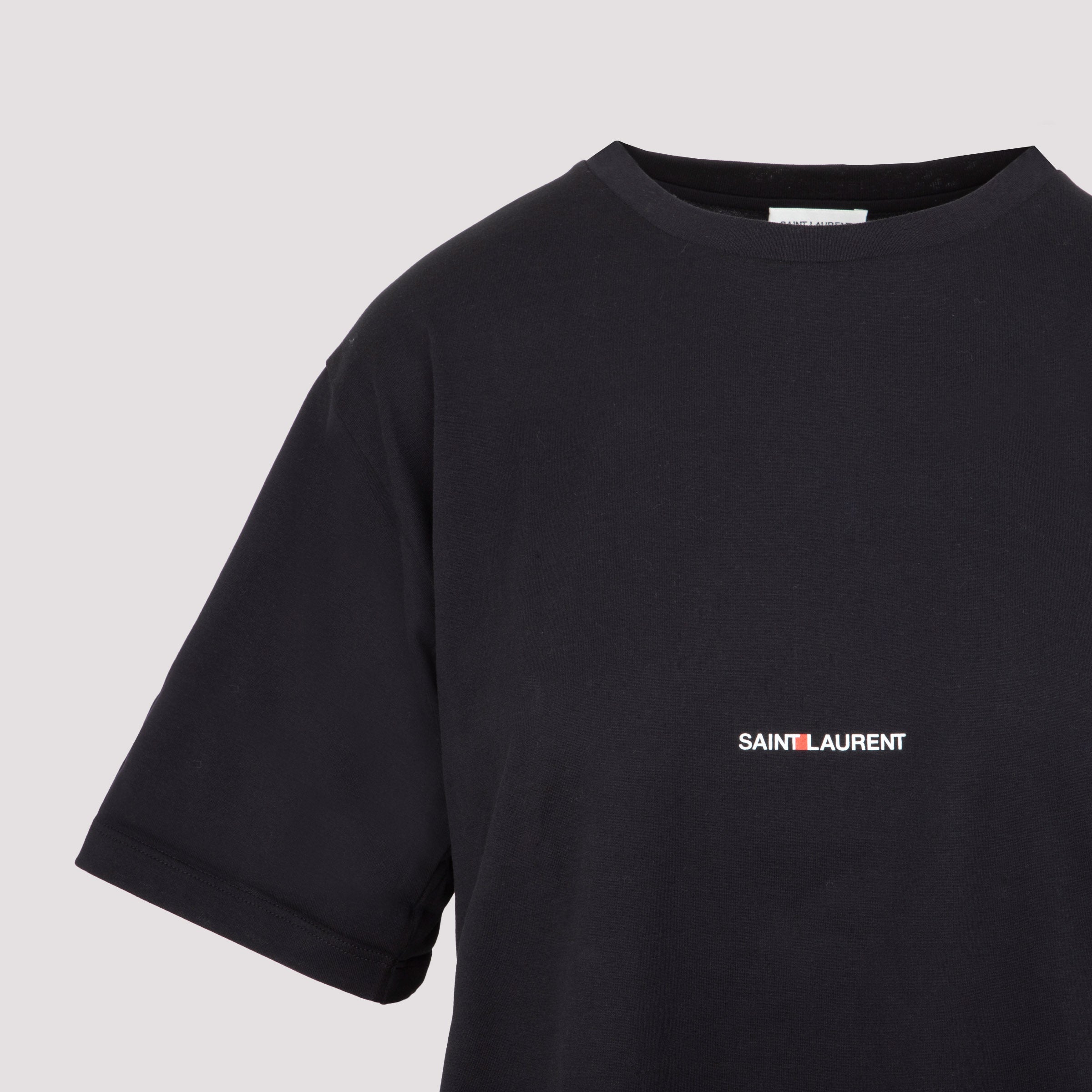 Saint Laurent-OUTLET-SALE-T-Shirts & Polos SCHWARZ-ARCHIVIST