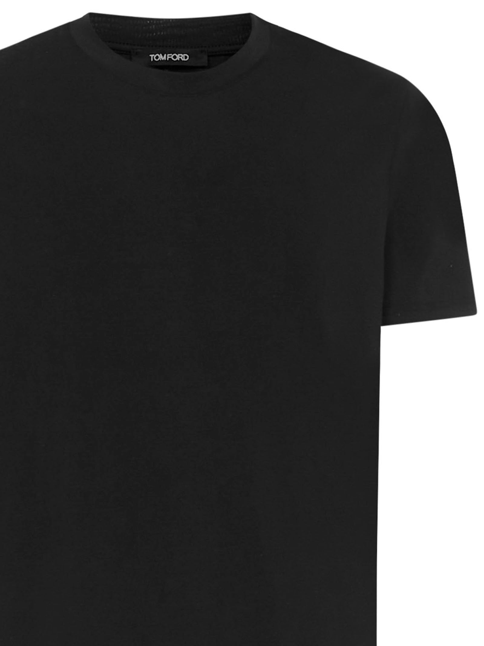 TOM FORD-OUTLET-SALE-T-Shirts & Polos SCHWARZ-ARCHIVIST