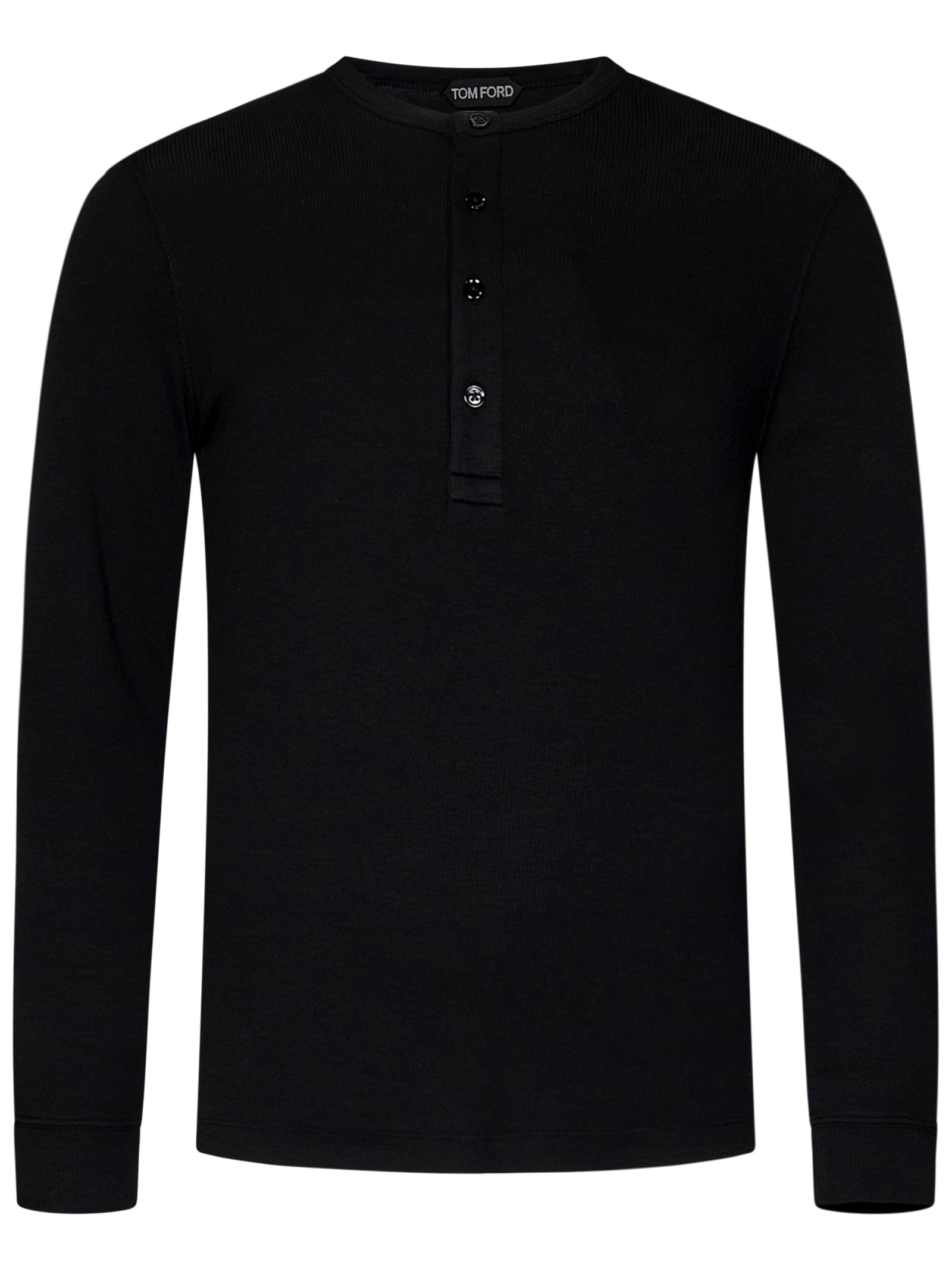 TOM FORD-OUTLET-SALE-T-Shirts & Polos SCHWARZ-ARCHIVIST