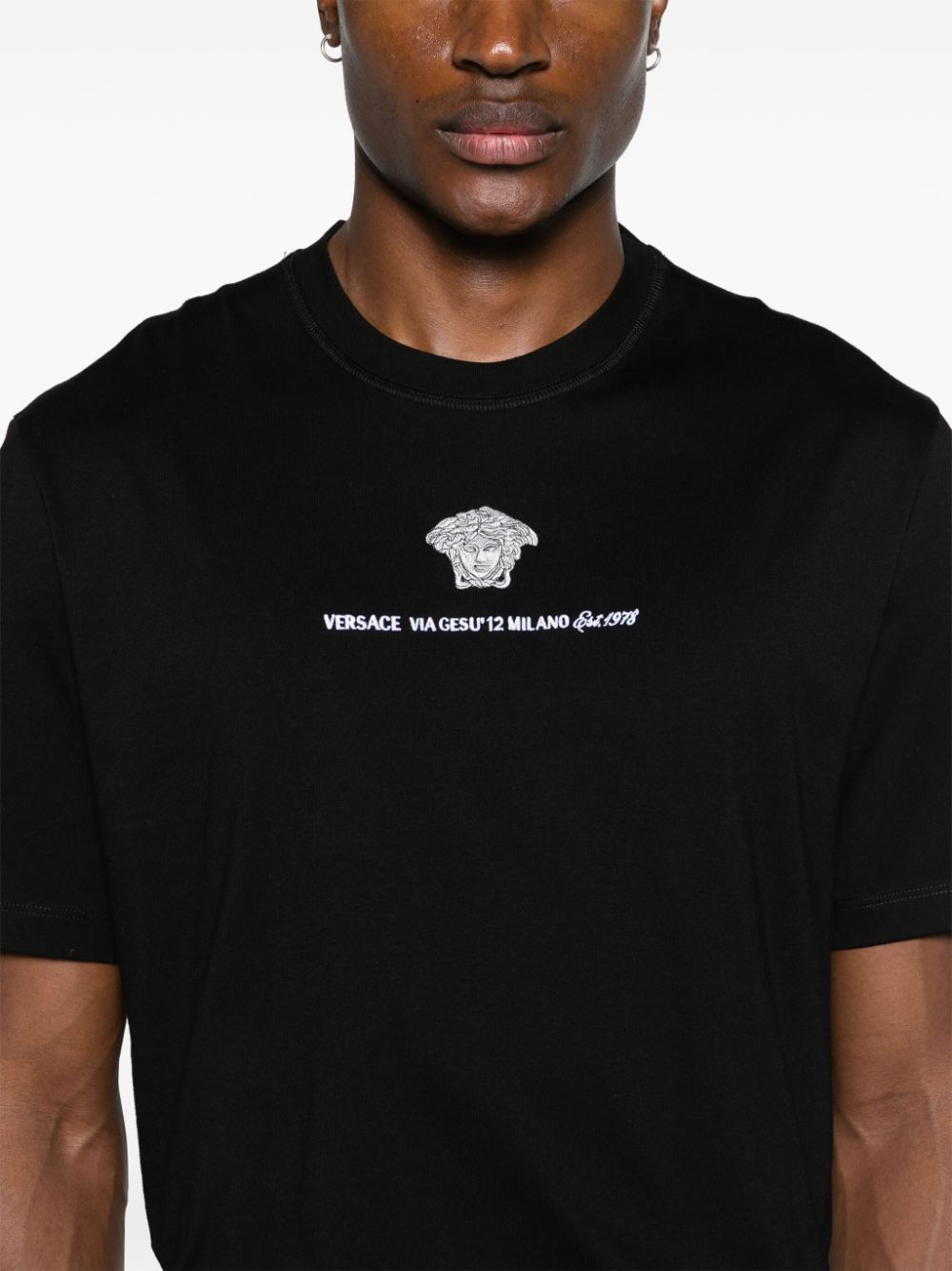 Versace-OUTLET-SALE-T-Shirts & Polos SCHWARZ-ARCHIVIST