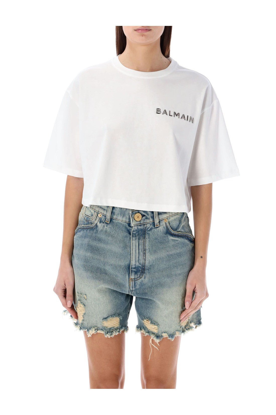 BALMAIN-OUTLET-SALE-T-Shirts & Polos SILBER-ARCHIVIST