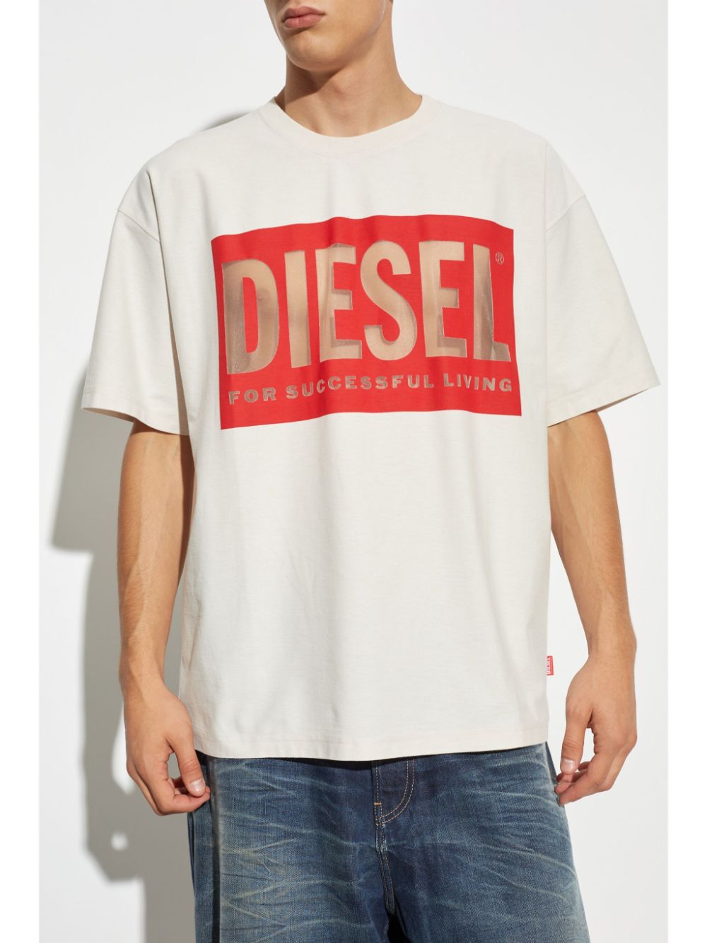 Diesel-OUTLET-SALE-T-Shirts & Polos WEISS-ARCHIVIST