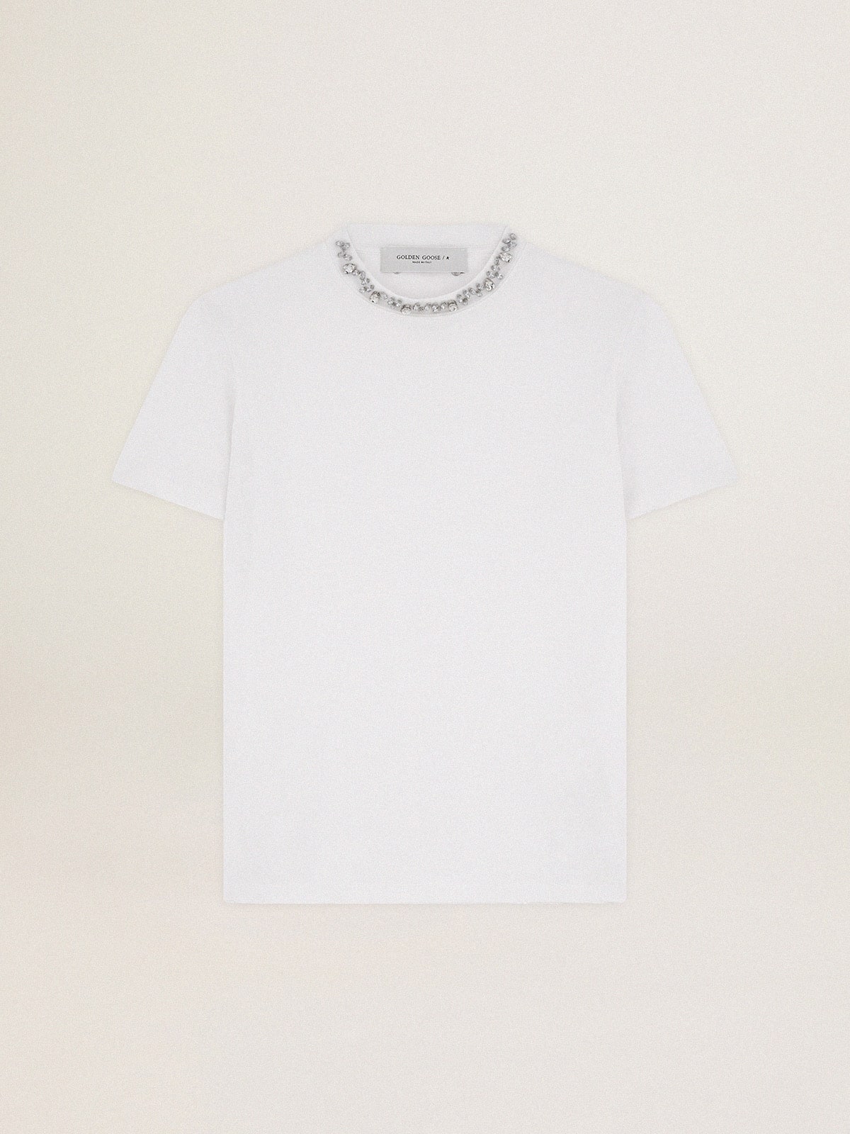 Golden Goose-OUTLET-SALE-T-Shirts & Polos WEISS-ARCHIVIST