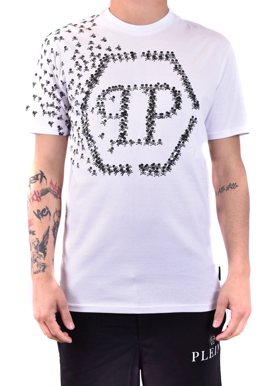 PHILIPP PLEIN-OUTLET-SALE-T-Shirts & Polos WEISS-ARCHIVIST