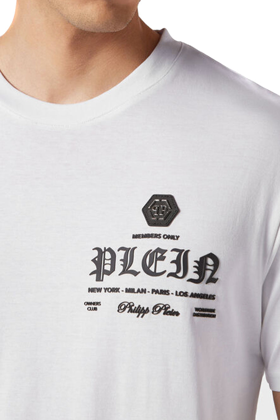 PHILIPP PLEIN-OUTLET-SALE-T-Shirts & Polos WEISS-ARCHIVIST