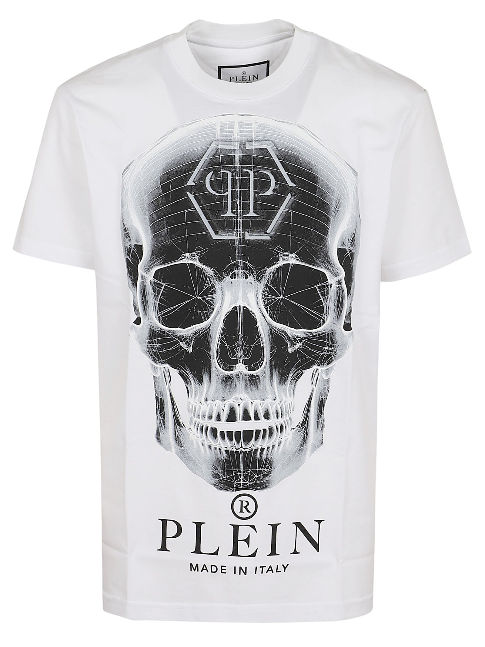 PHILIPP PLEIN-OUTLET-SALE-T-Shirts & Polos WEISS-ARCHIVIST