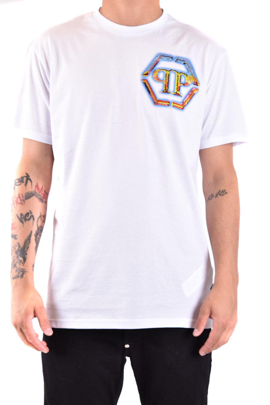 Philipp Plein-OUTLET-SALE-T-Shirts & Polos WEISS-ARCHIVIST