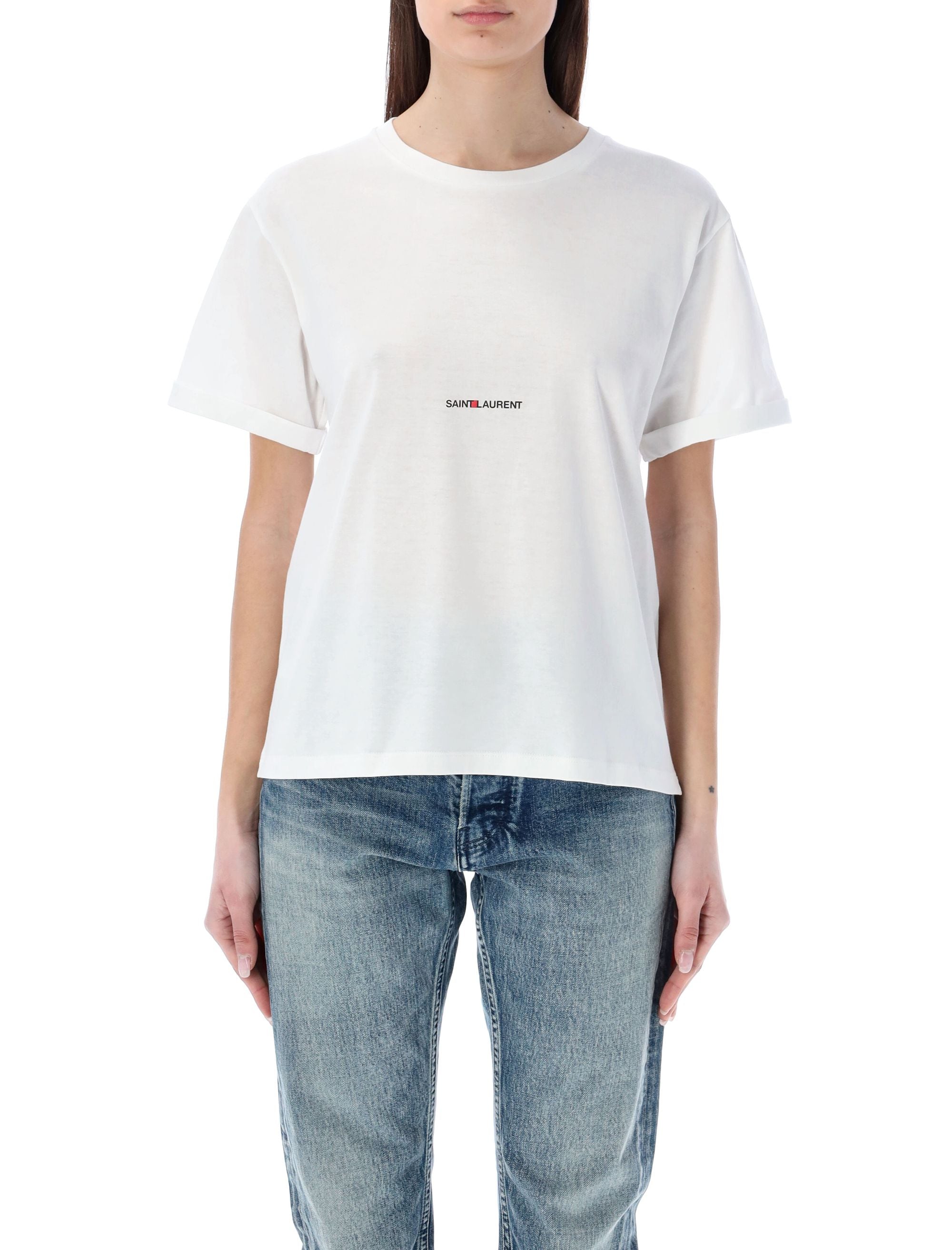 SAINT LAURENT PARIS-OUTLET-SALE-T-Shirts & Polos WEISS-ARCHIVIST