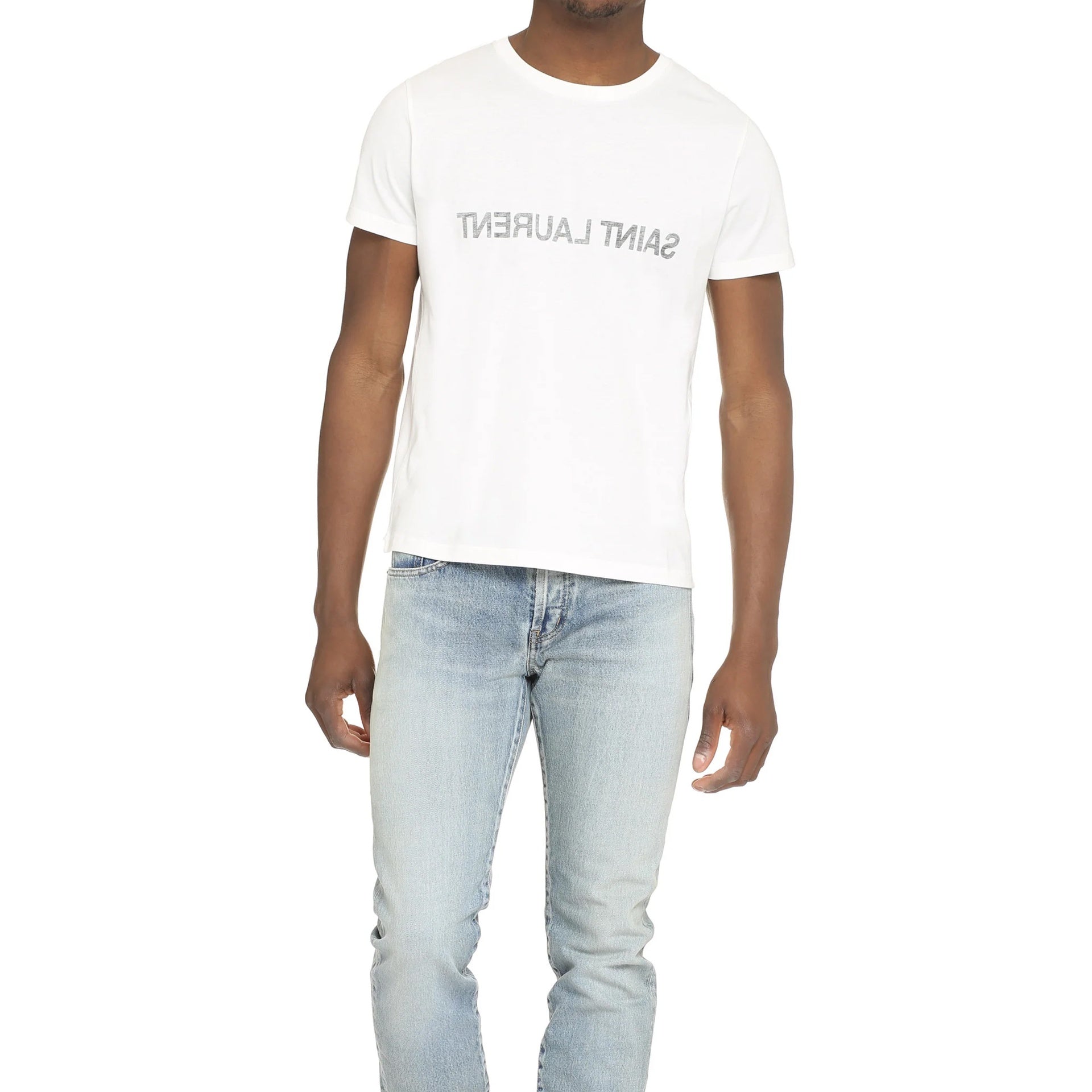 SAINT LAURENT-OUTLET-SALE-T-Shirts & Polos WEISS-ARCHIVIST