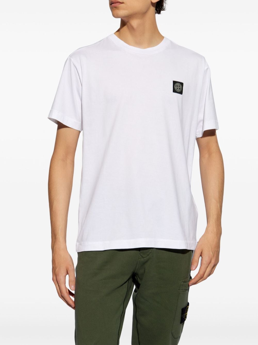 Stone Island-OUTLET-SALE-T-Shirts & Polos WEISS-ARCHIVIST