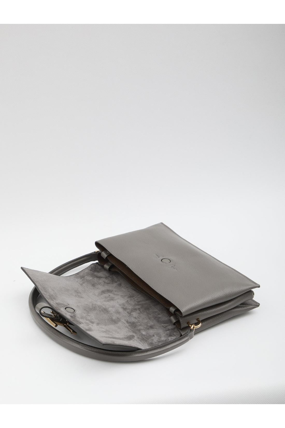 Tod'S-OUTLET-SALE-T Timeless flap bag in leather-ARCHIVIST