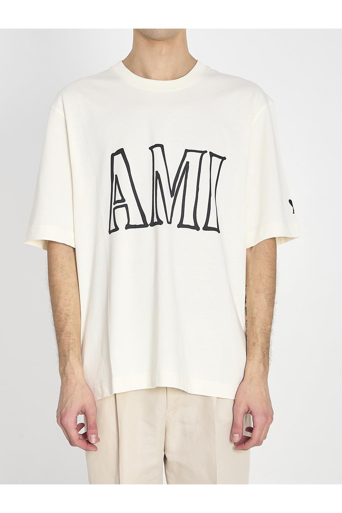 T-shirt in cotton-Shirts-Ami Paris-L-WEISS-ARCHIVIST