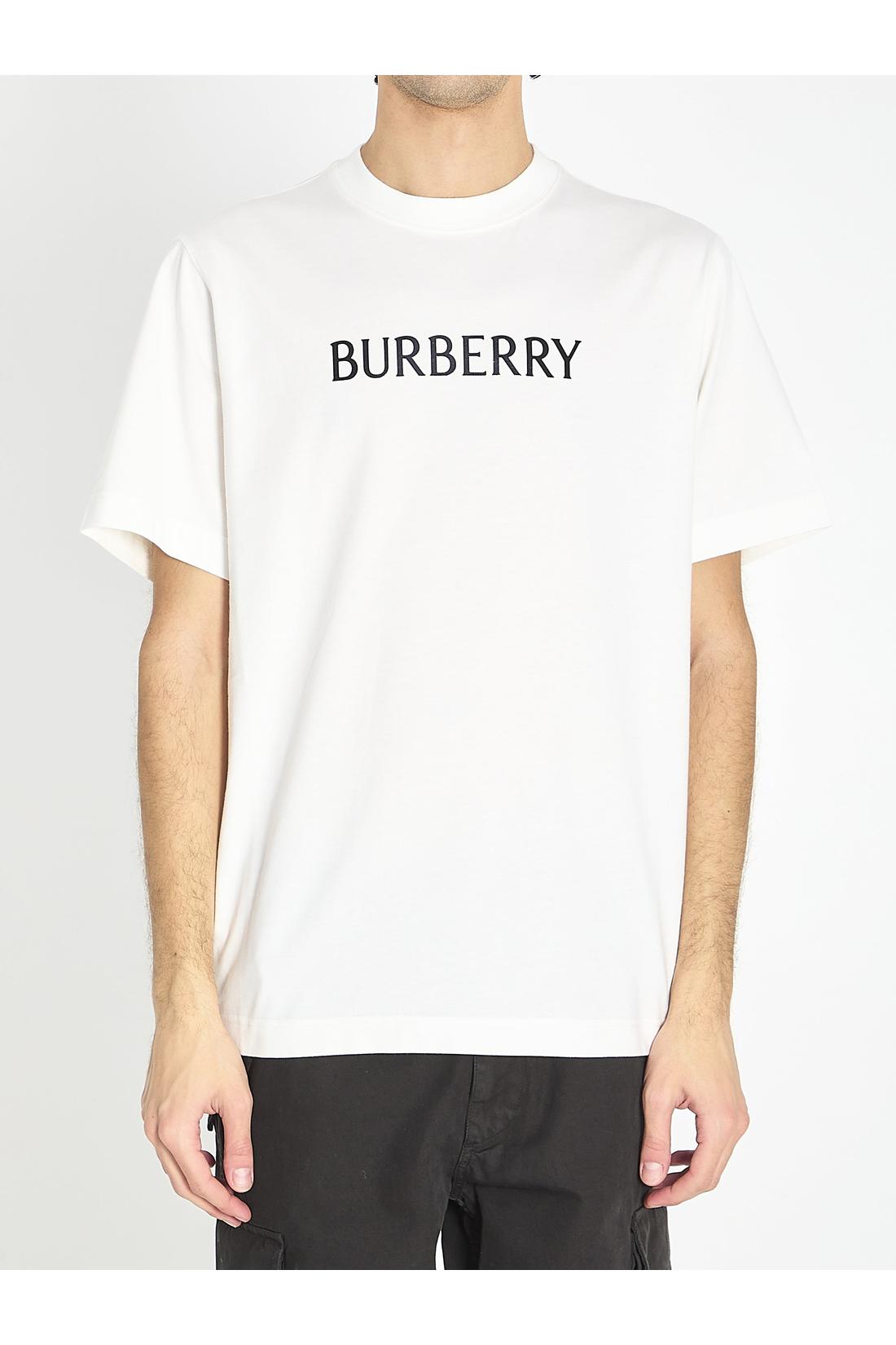 Burberry-OUTLET-SALE-T-shirt in cotton with logo-ARCHIVIST