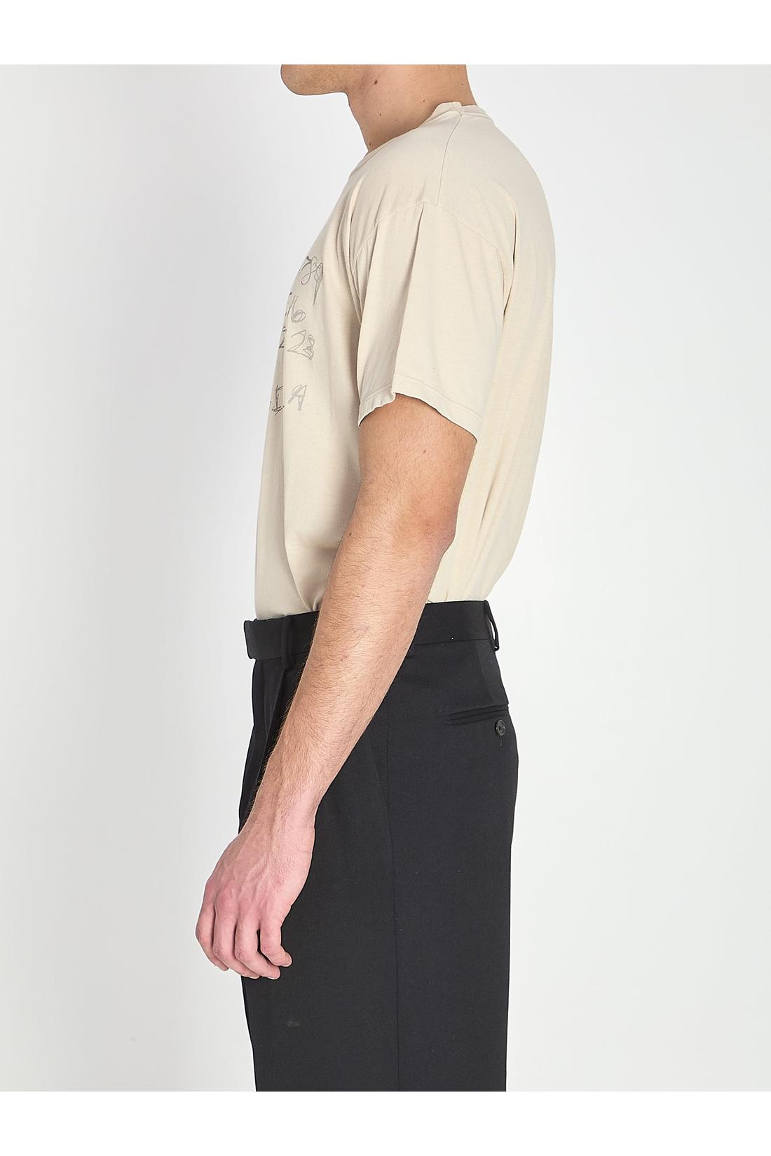 Maison Margiela-OUTLET-SALE-T-shirt in numeric cotton-ARCHIVIST