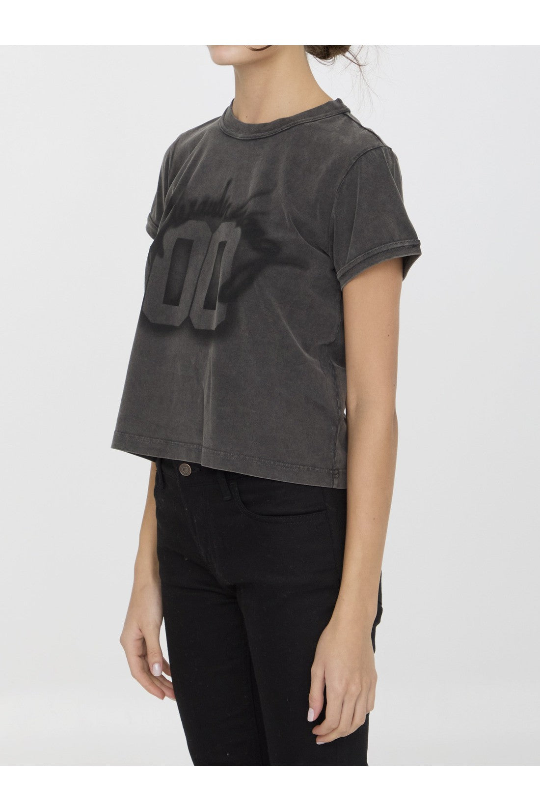 ALEXANDER WANG-OUTLET-SALE-T-shirt with 00 graphic-ARCHIVIST