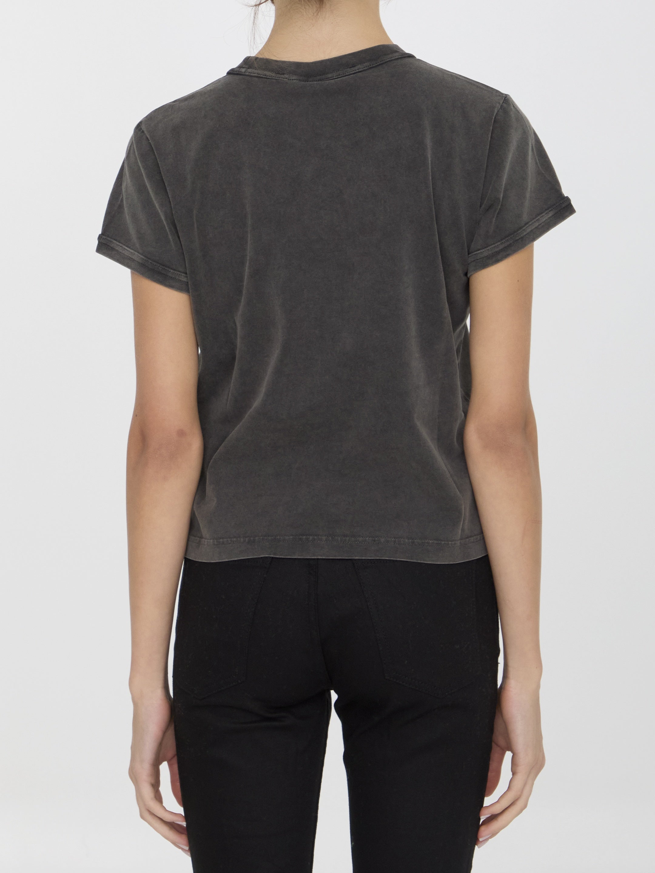 ALEXANDER WANG-OUTLET-SALE-T-shirt with 00 graphic-ARCHIVIST