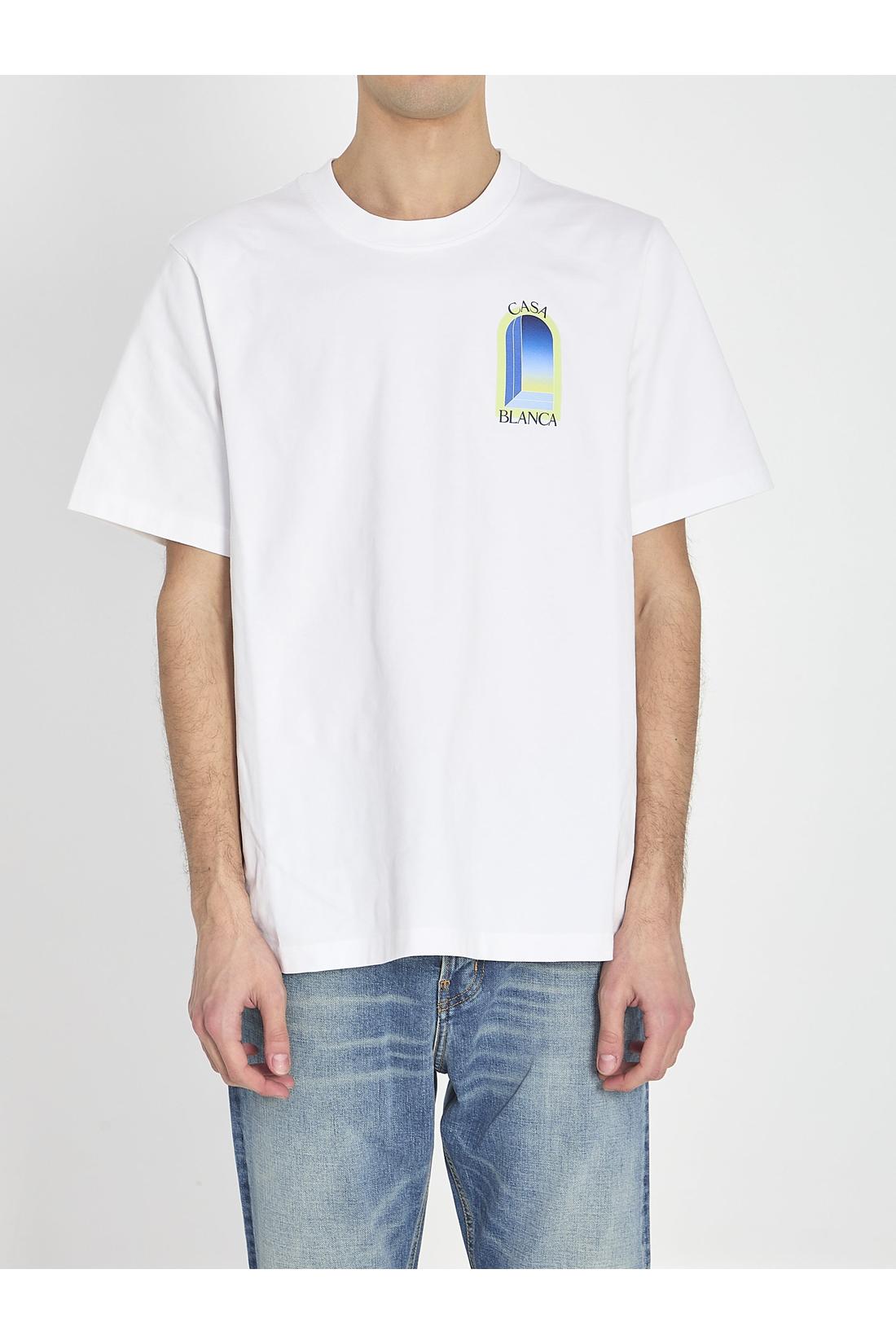 T-shirt with Arches print-Shirts-Casablanca-L-WEISS-ARCHIVIST