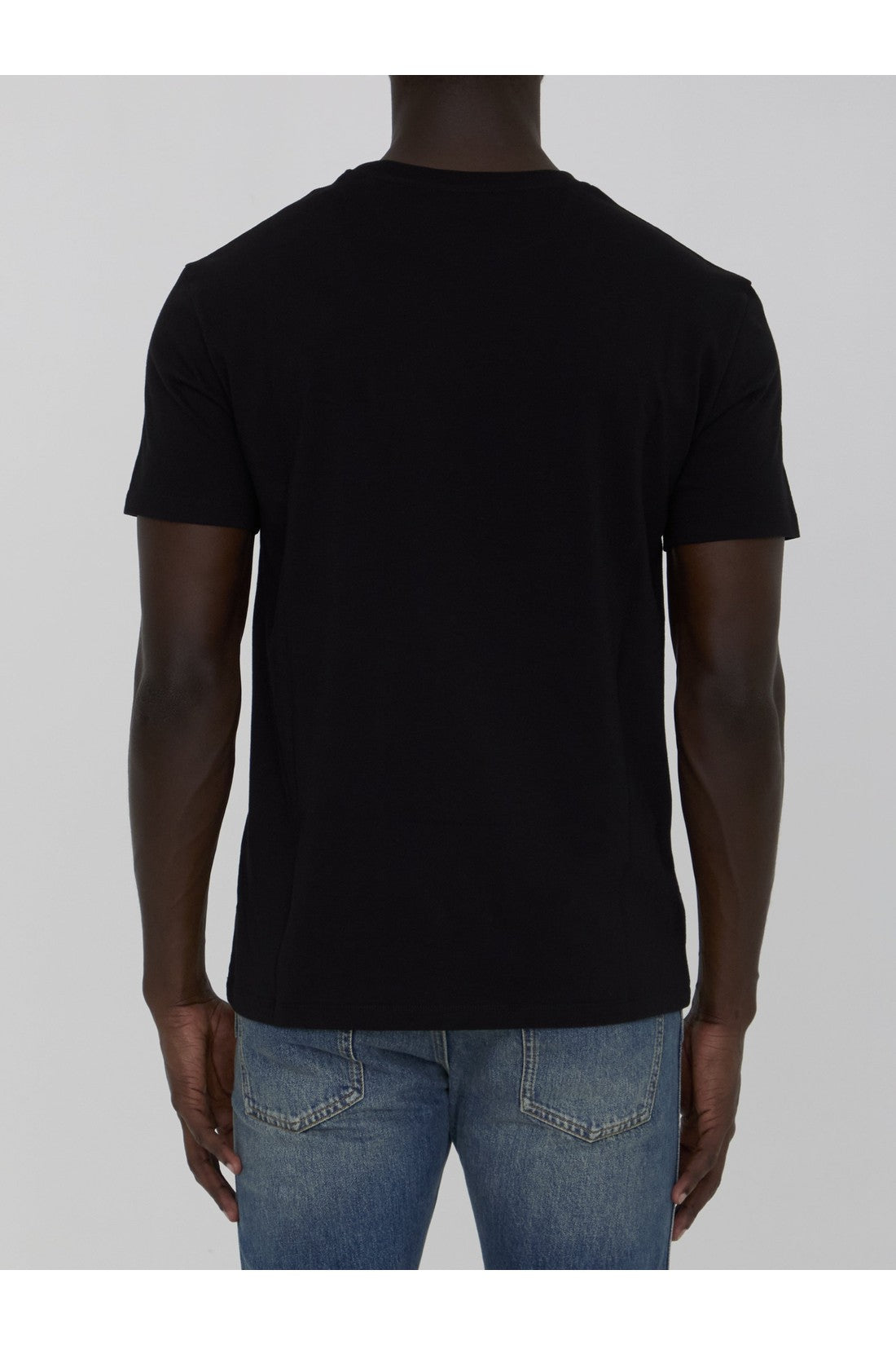 VALENTINO GARAVANI-OUTLET-SALE-T-shirt with VLogo Signature patch-ARCHIVIST