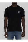 Valentino Garavani-OUTLET-SALE-T-shirt with VLogo Signature patch-ARCHIVIST