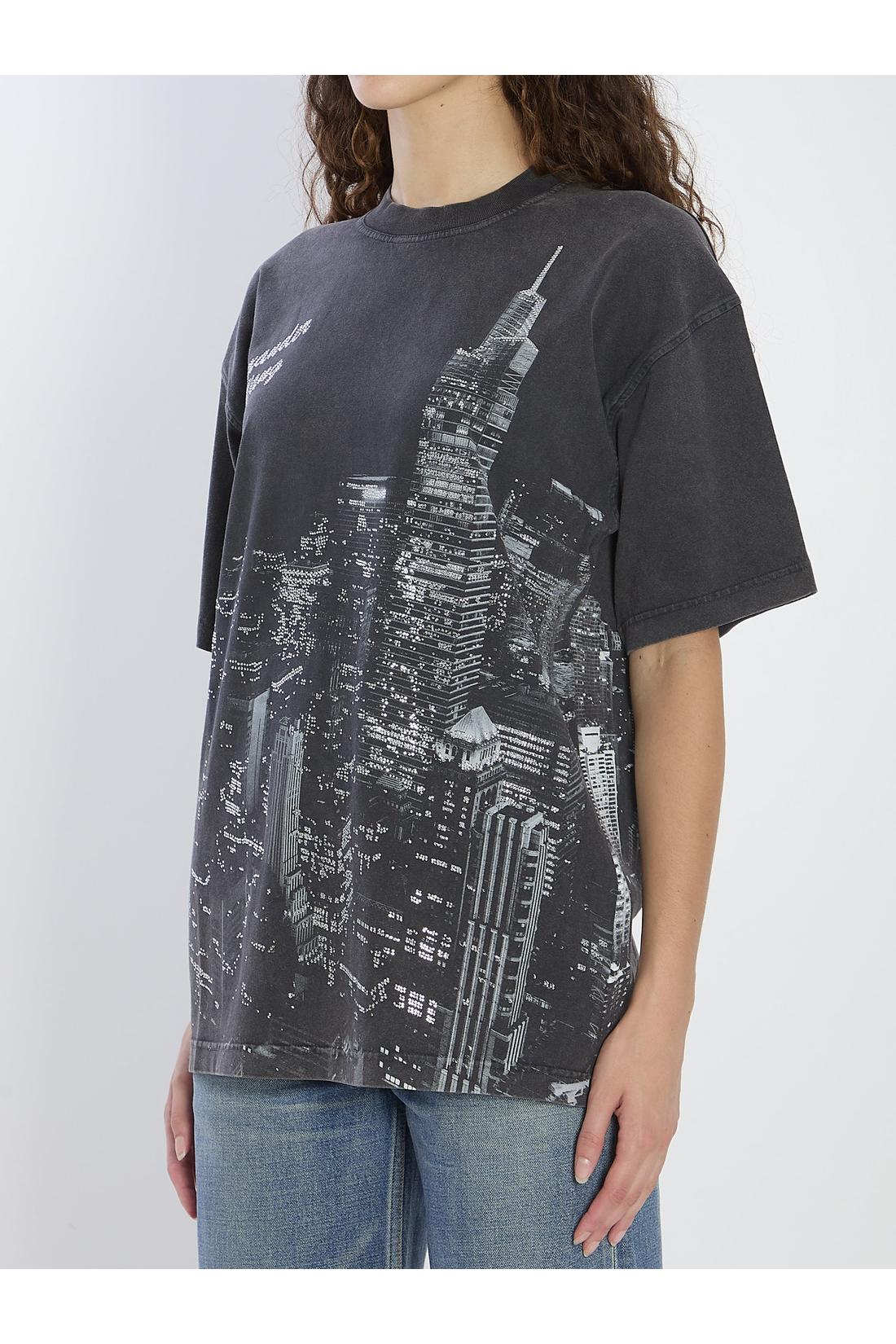 Alexander Wang-OUTLET-SALE-T-shirt with rhinestones-ARCHIVIST