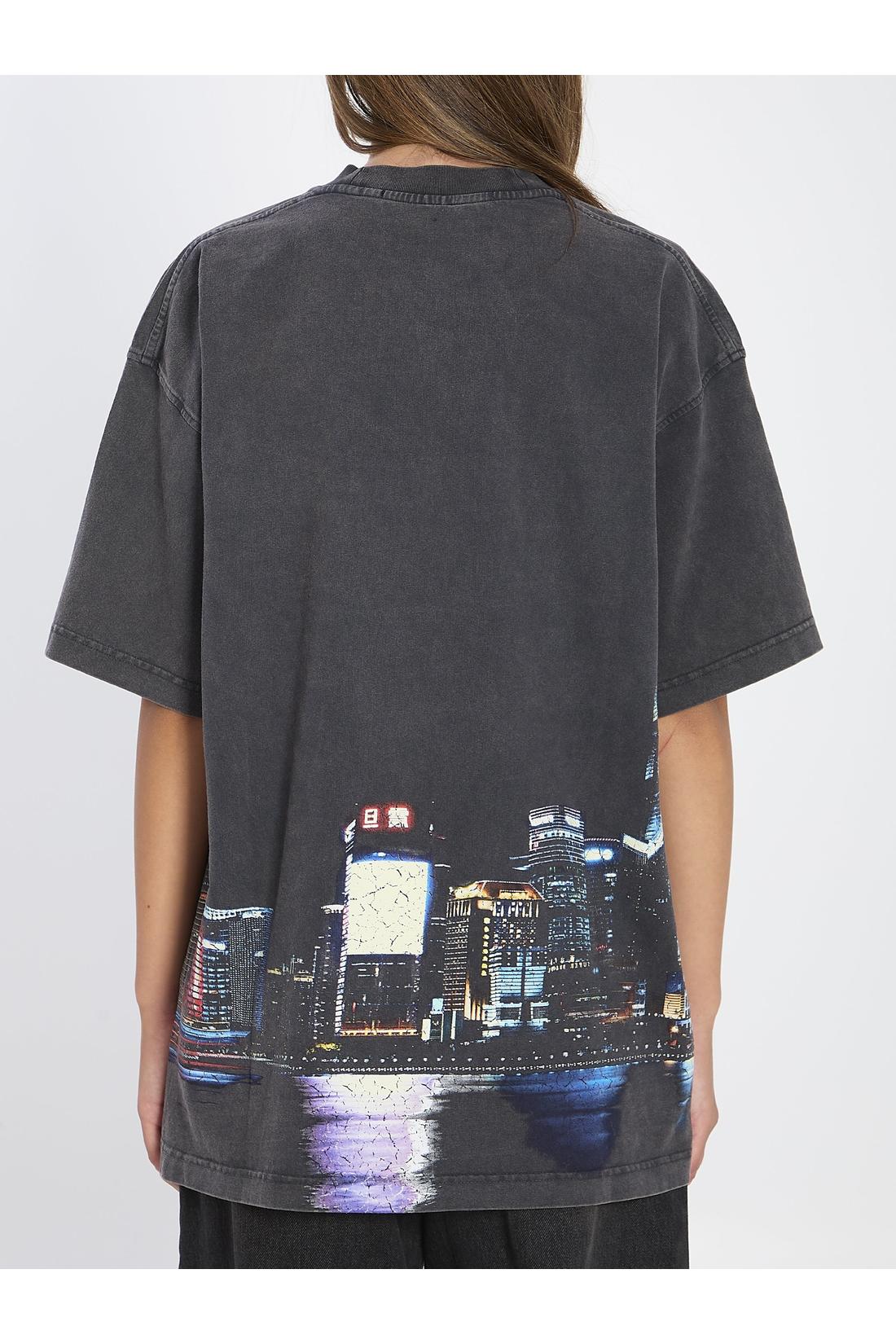 Alexander Wang-OUTLET-SALE-T-shirt with rhinestones-ARCHIVIST