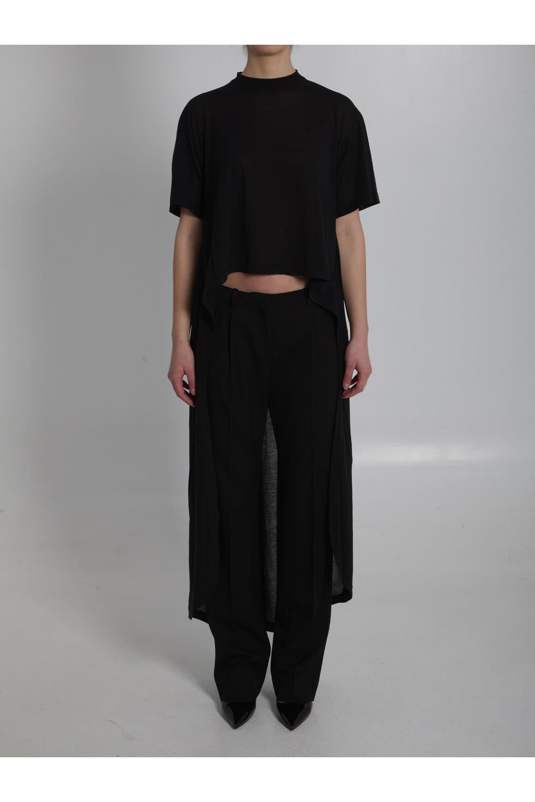 T-shirt with train-Shirts-Balenciaga-OUTLET-S-SCHWARZ-ARCHIVIST-ARCHIVE-SALE