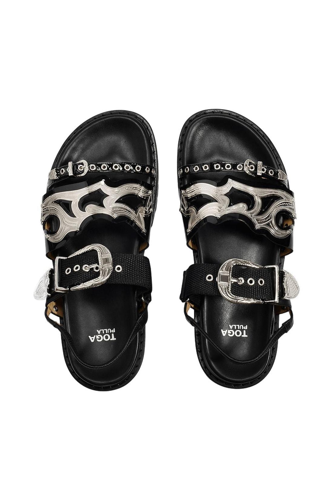 Aj1018 Flat Shoes - Toga Pulla - Black - Leather