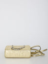 Fleming Soft Metallic Quilt Mini Chain Tote bag