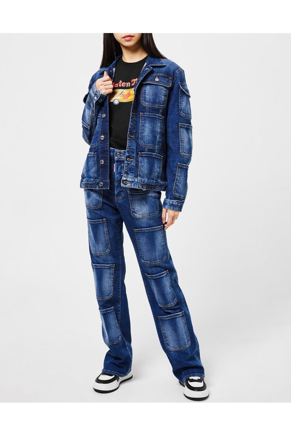 Dsquared2-OUTLET-SALE-Tactical Jean Denim Jacket-ARCHIVIST