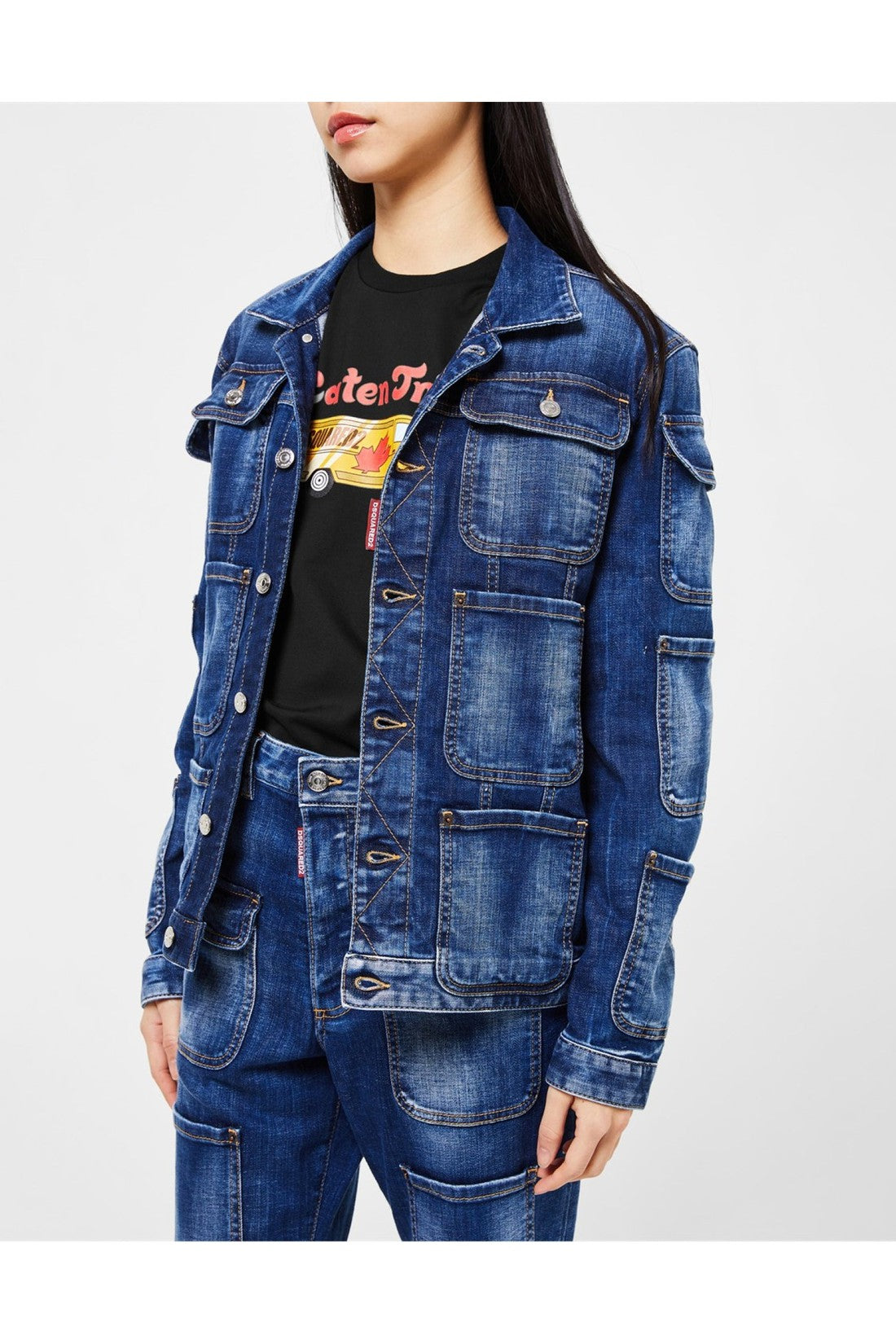 Dsquared2-OUTLET-SALE-Tactical Jean Denim Jacket-ARCHIVIST