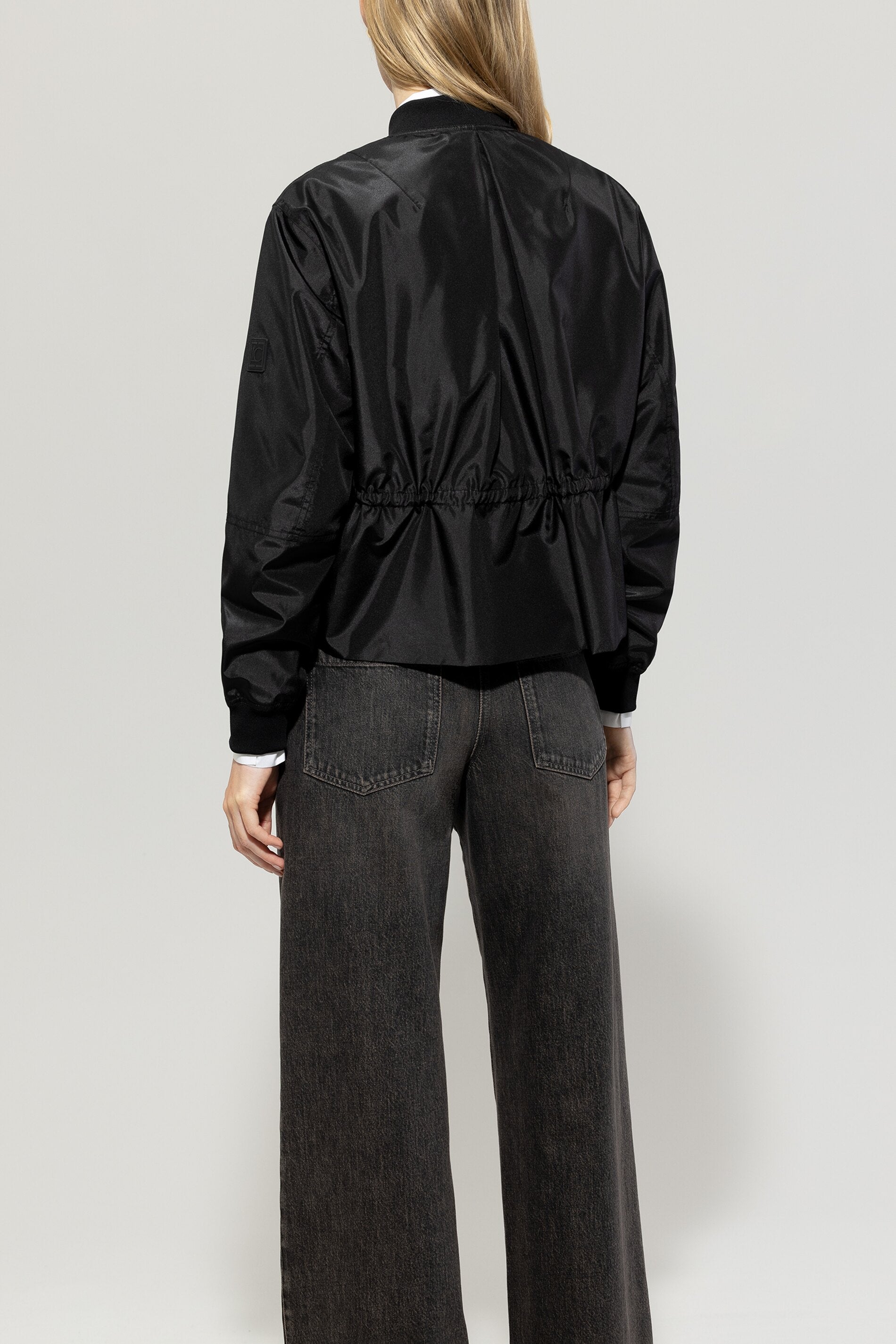 Luisa Cerano-Taft-Blouson-Jacken & Mäntel-Black-Deal-Outlet-by-ARCHIVIST