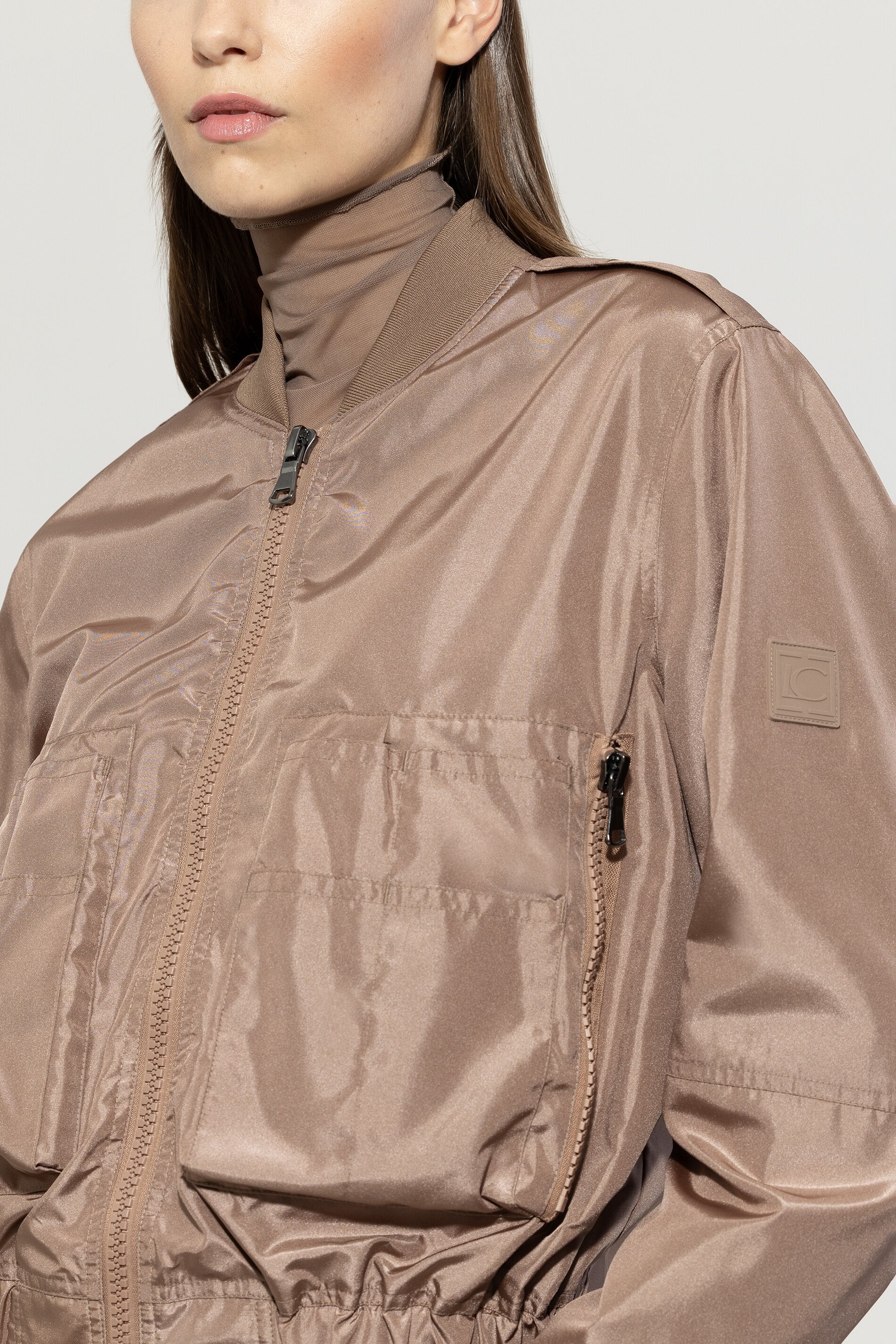 Luisa Cerano-Taft-Blouson-Jacken & Mäntel-Black-Deal-Outlet-by-ARCHIVIST