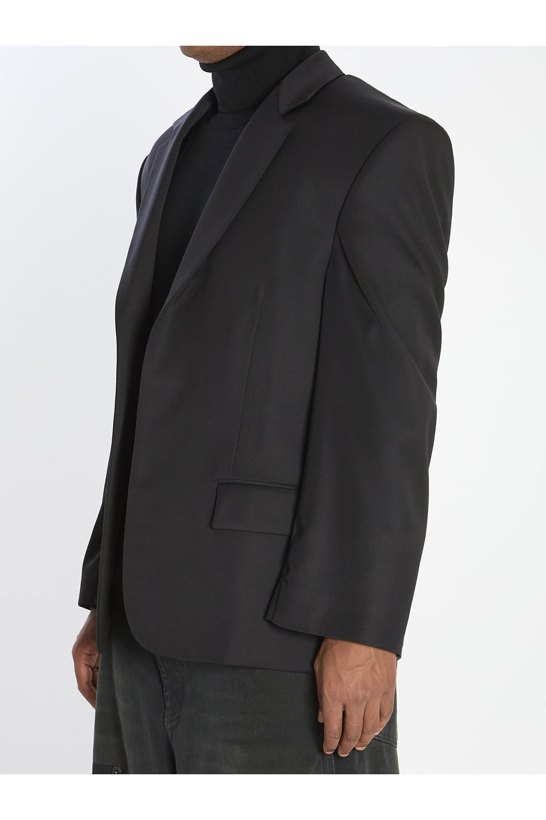 Balenciaga-OUTLET-SALE-Tailored jacket in twill and jersey-ARCHIVIST