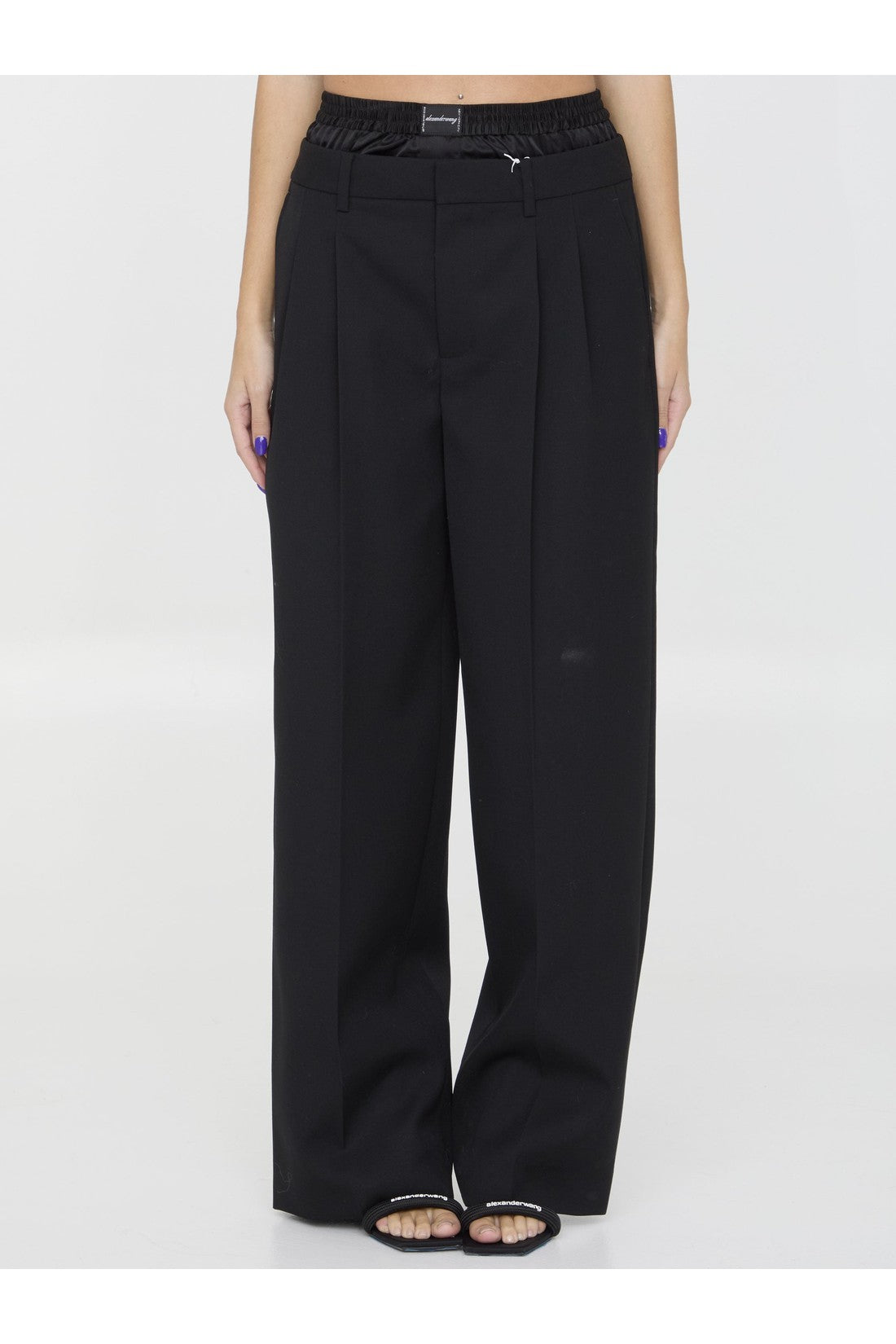 Alexander Wang-OUTLET-SALE-Tailored pants with brief-ARCHIVIST