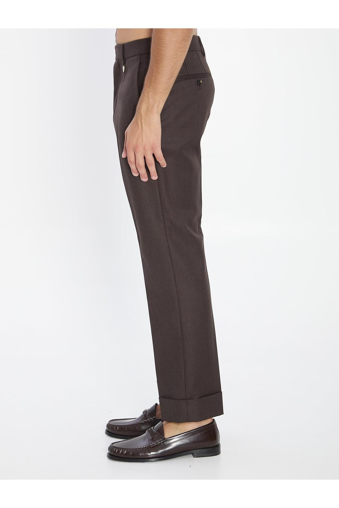 Burberry-OUTLET-SALE-Tailored wool trousers-ARCHIVIST