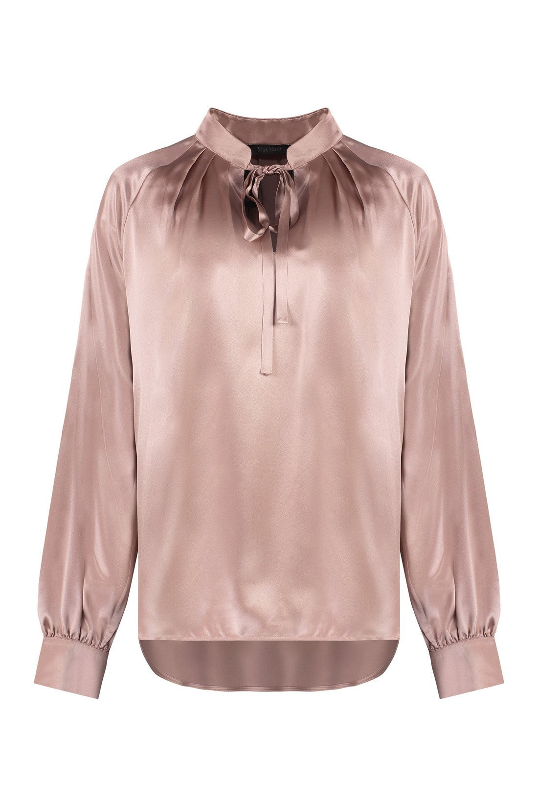 Max Mara-OUTLET-SALE-Tamigi Silk blouse with bow-ARCHIVIST