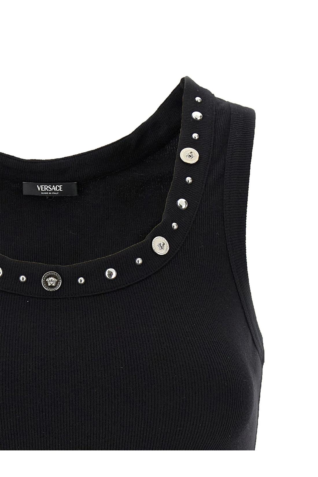 Versace-OUTLET-SALE-Tank top emboidery studs-ARCHIVIST