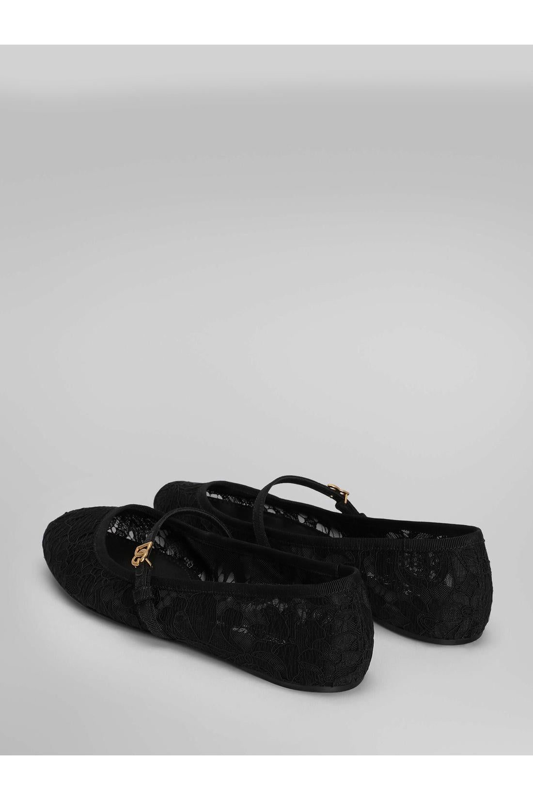 Dolce & Gabbana-OUTLET-SALE-Taormina lace ballet flats-ARCHIVIST