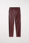 LUISA CERANO-OUTLET-SALE-Tapered-Pants in Leder-Optik-Hosen-34-barolo-by-ARCHIVIST