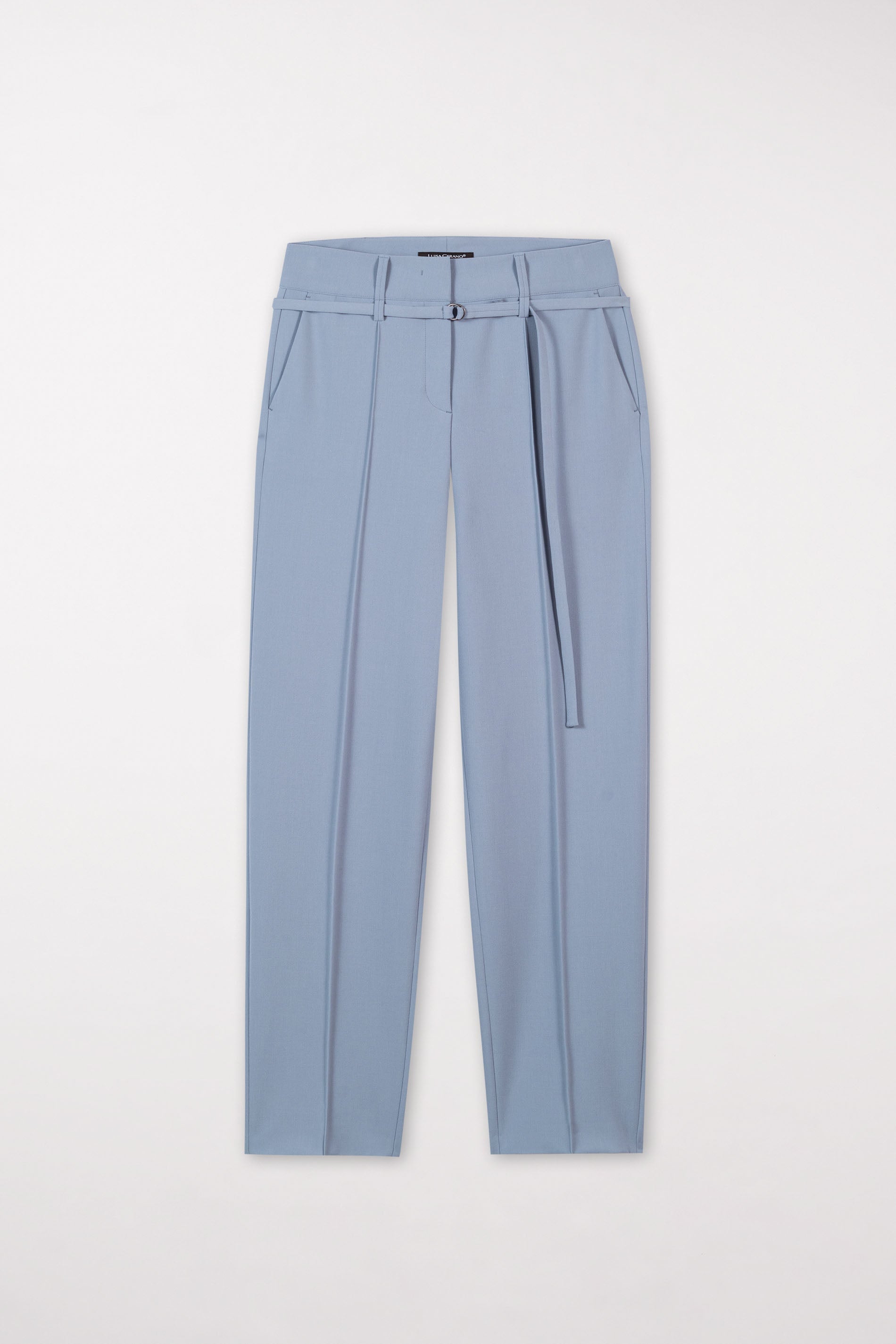 LUISA CERANO-OUTLET-SALE-Tapered Pants mit Bindegürtel-Hosen-34-faded blue-by-ARCHIVIST